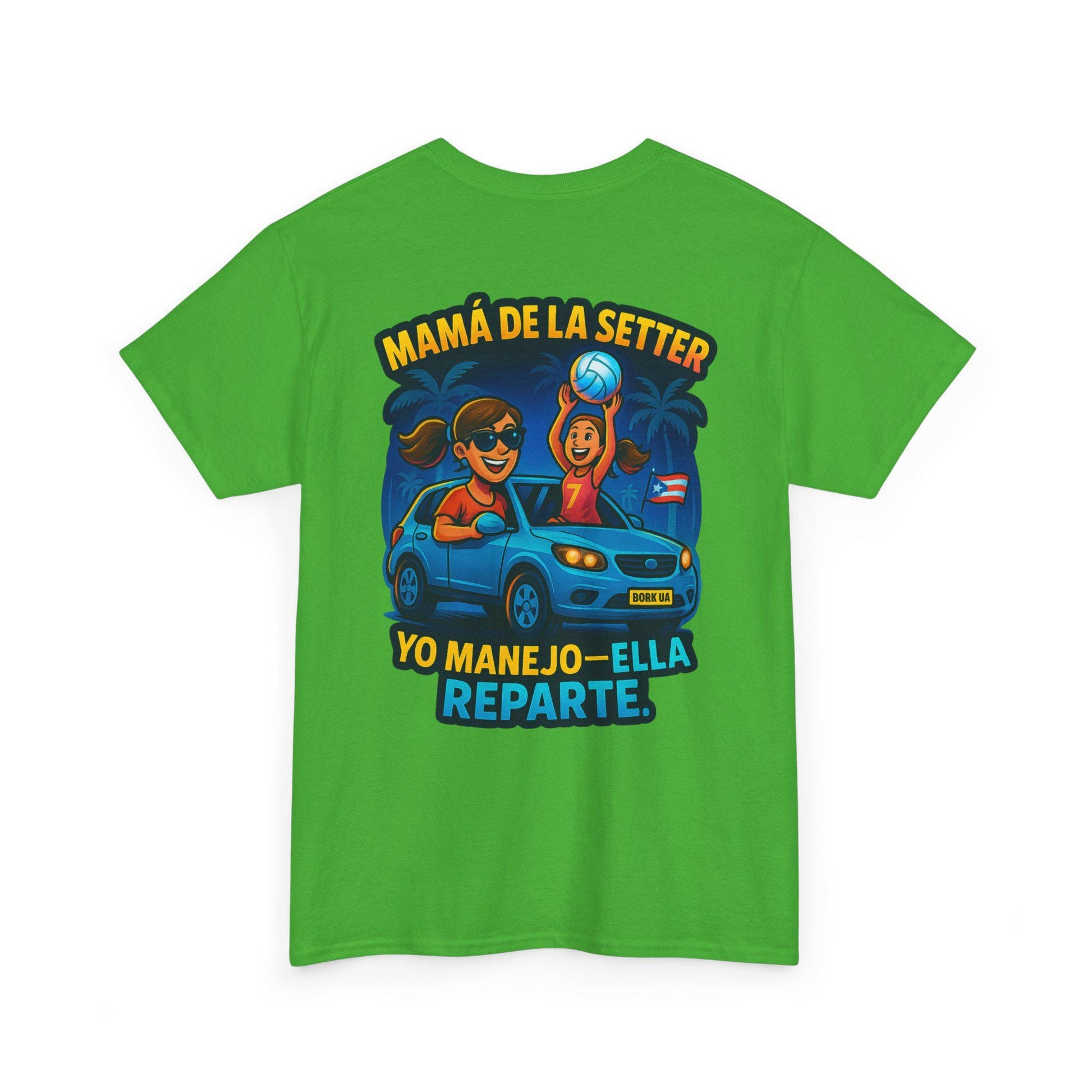Camiseta Mamá de la Setter - Yo Manejo Ella Reparte