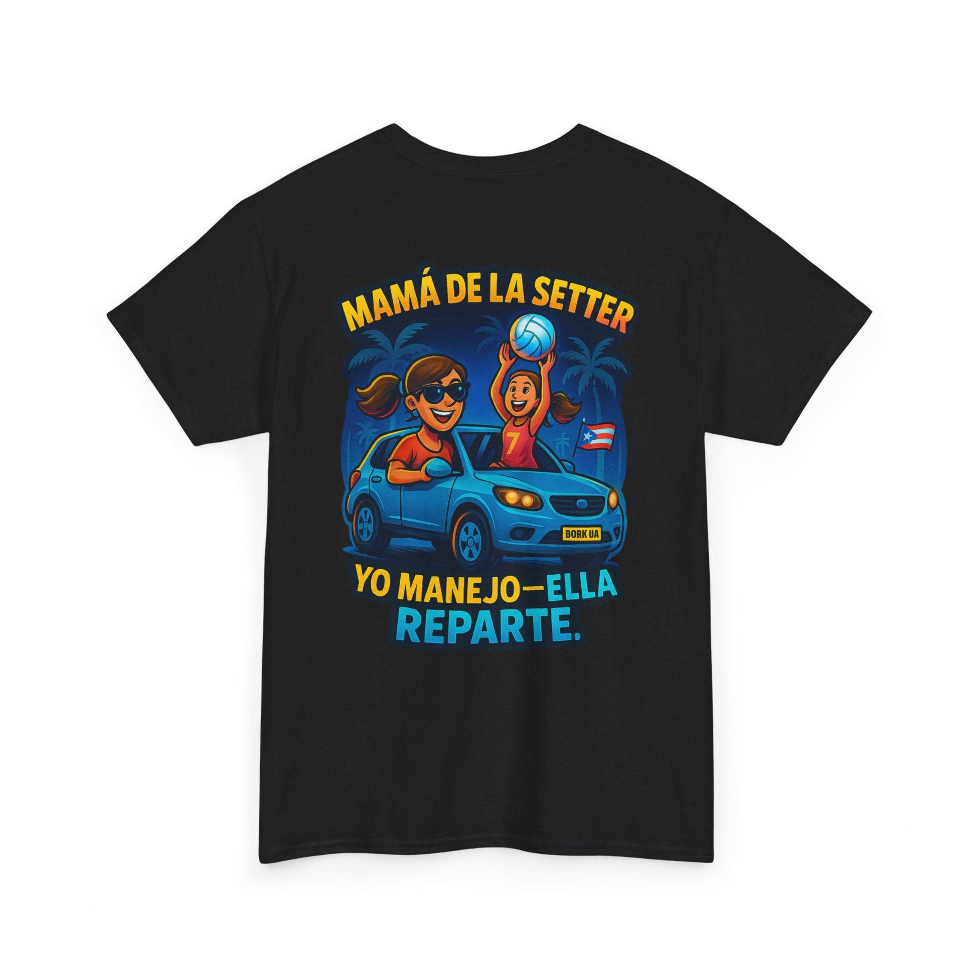 Camiseta Mamá de la Setter - Yo Manejo Ella Reparte